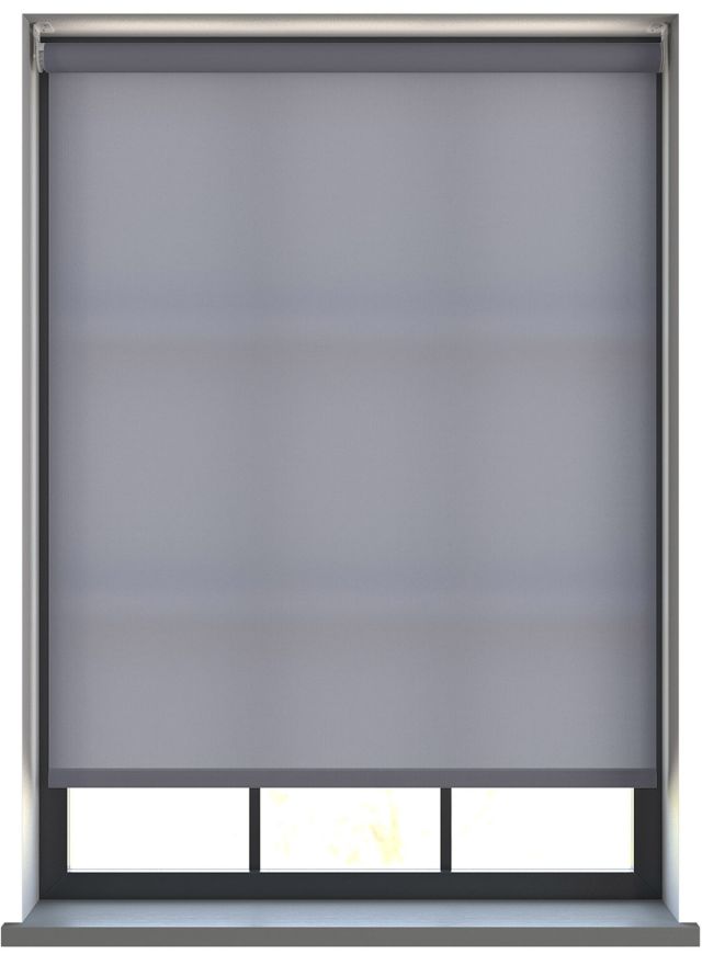Burst Stormy Grey - Electric Roller Blind