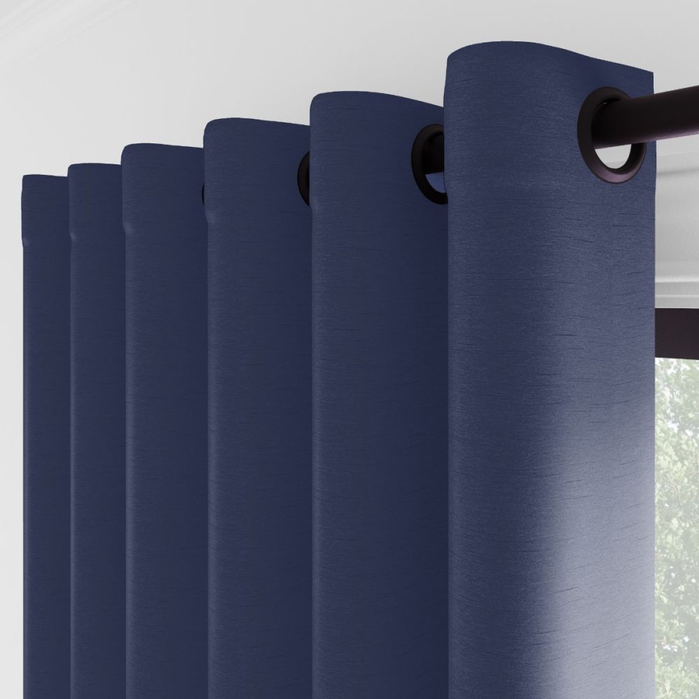 Opulant Faux Silk Brave Navy