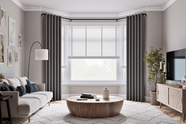 The Best Blinds and Curtains Colours for Grey Walls